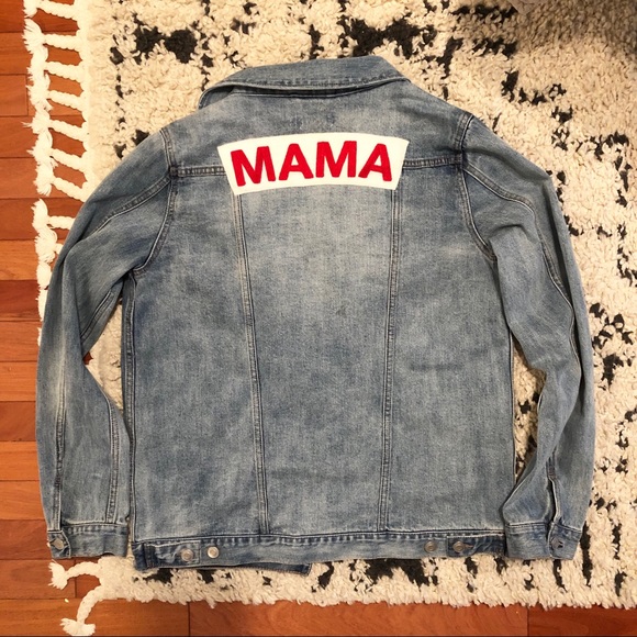 ingrid and isabel mama denim jacket